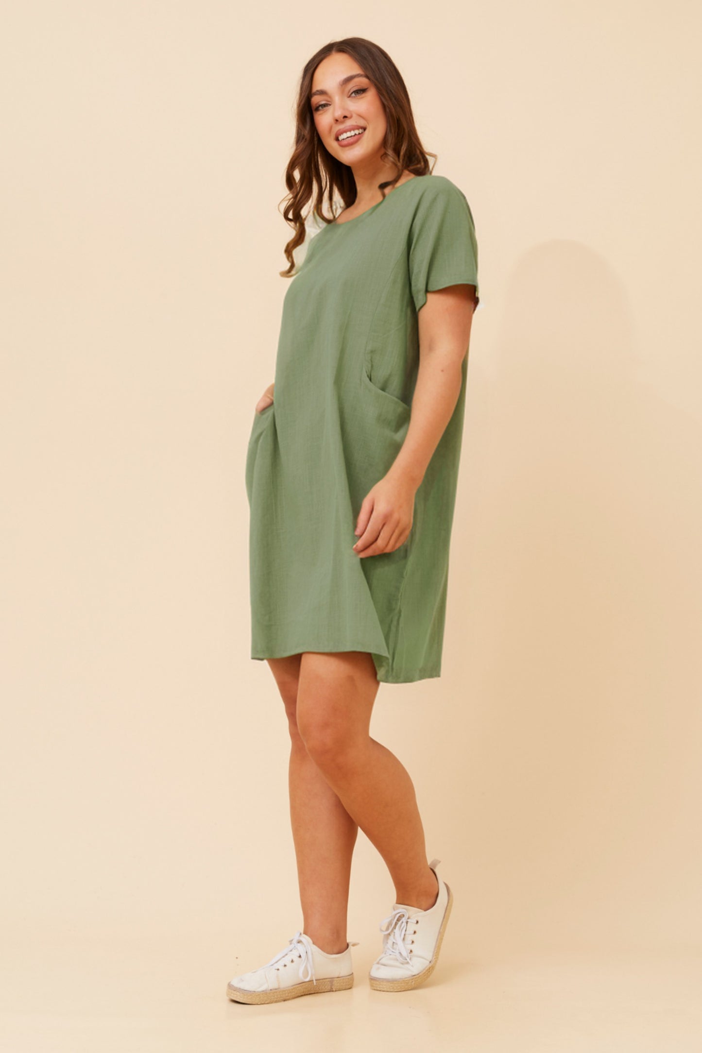 Serra Tunic Dress D523207 Sage