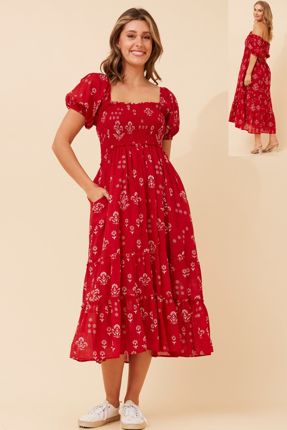 Priya Floral Maxi Dress D524299