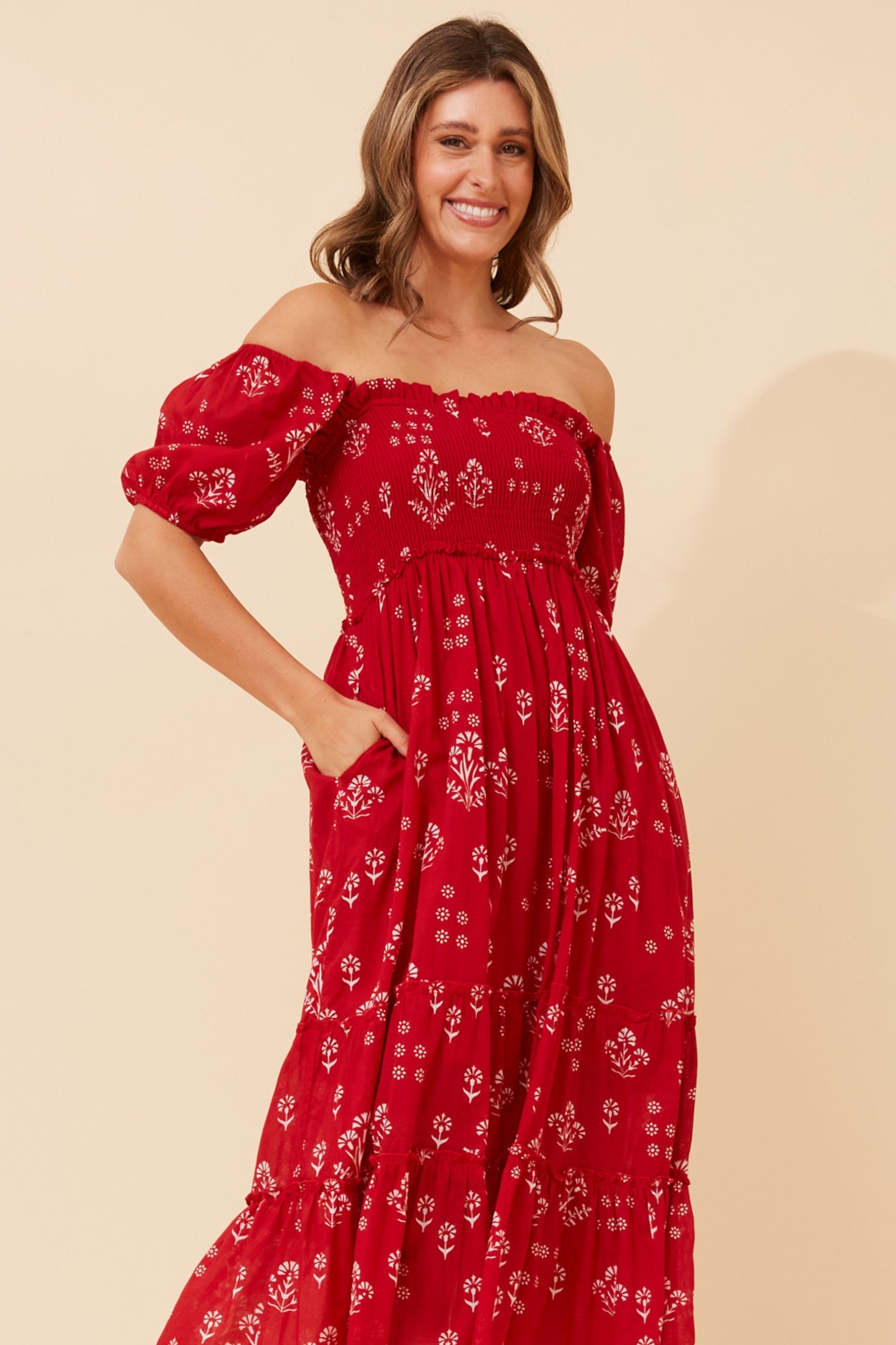 Priya Floral Maxi Dress D524299