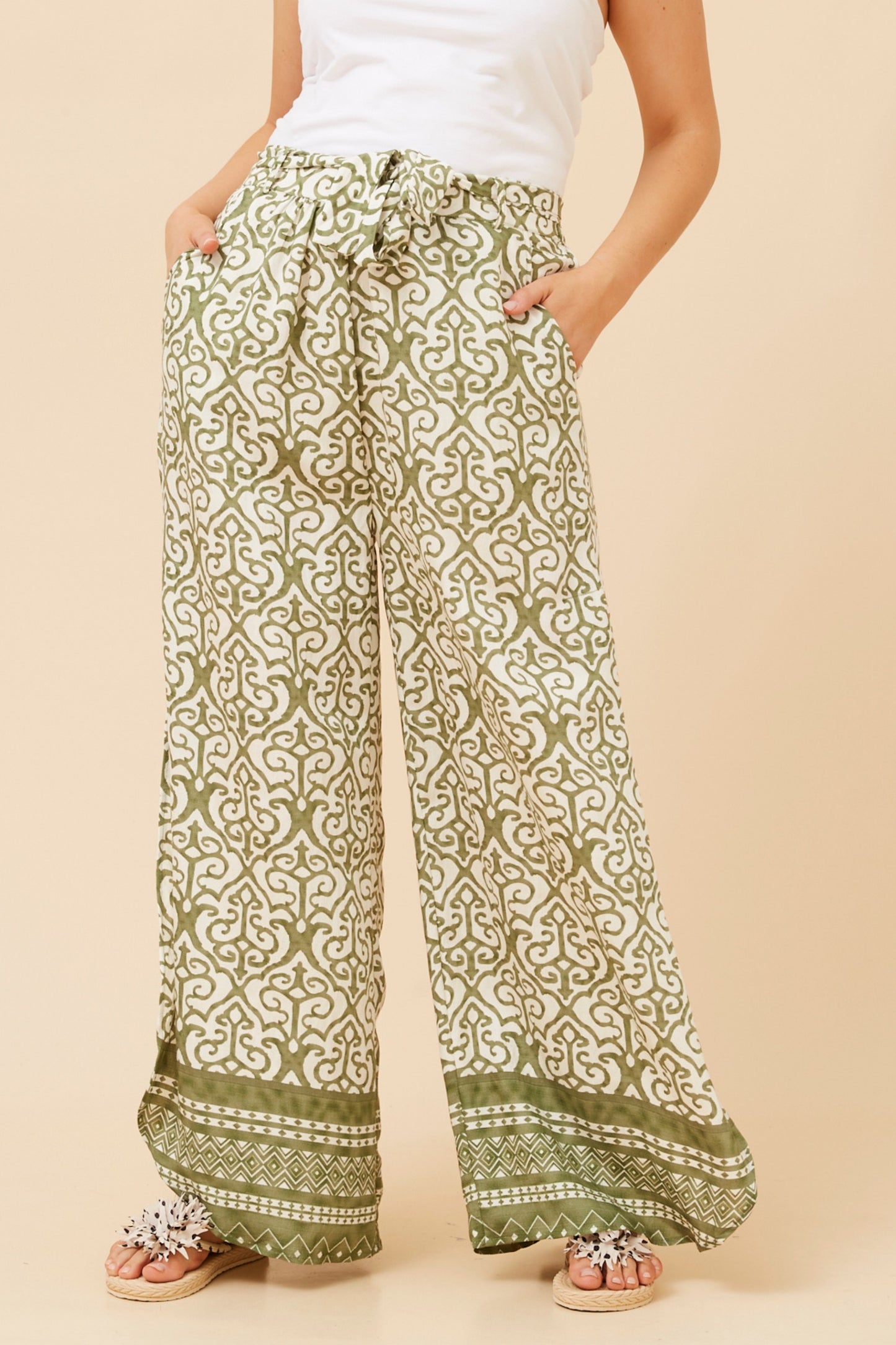 Fae Boho Wide Leg Pant P734814