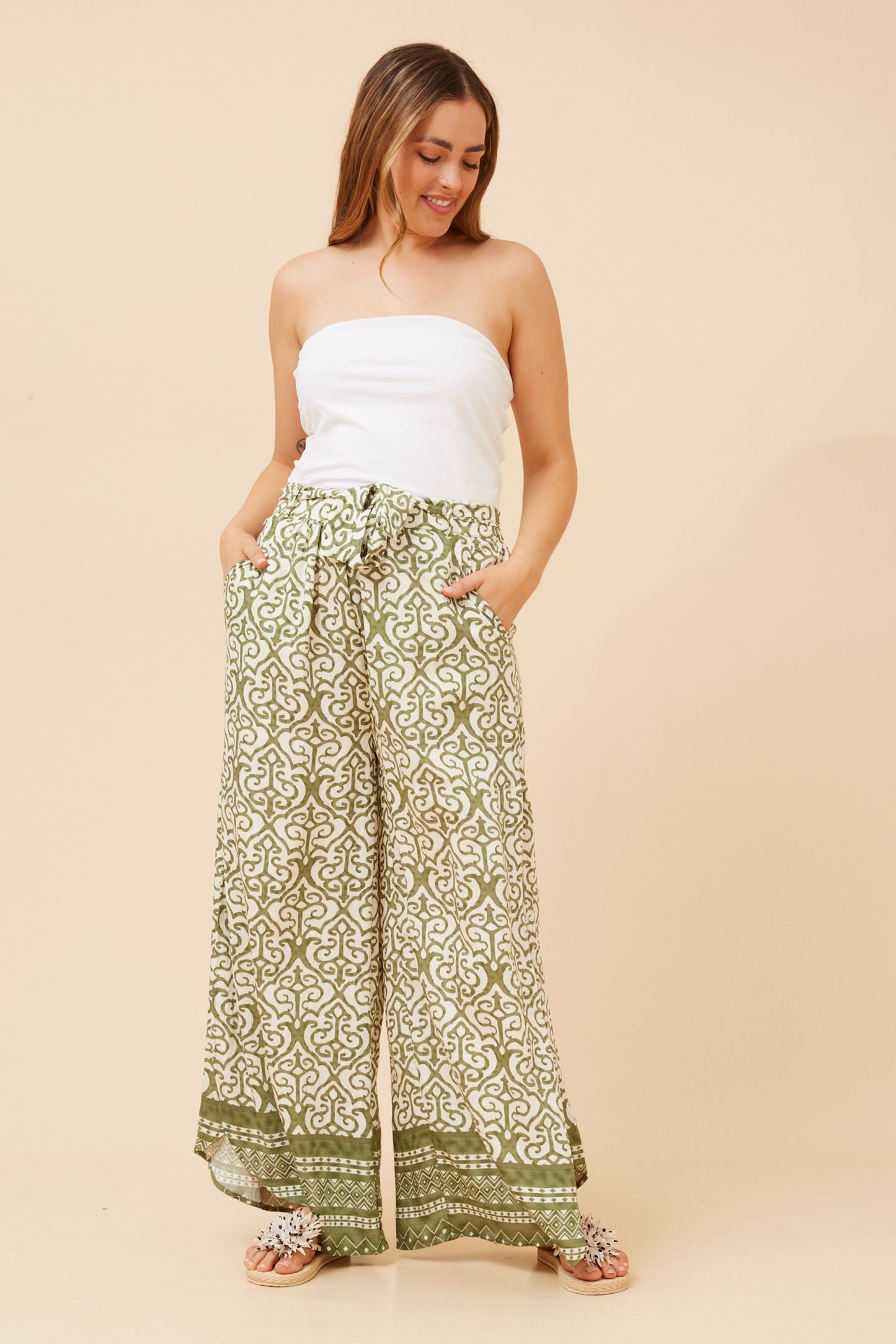 Fae Boho Wide Leg Pant P734814
