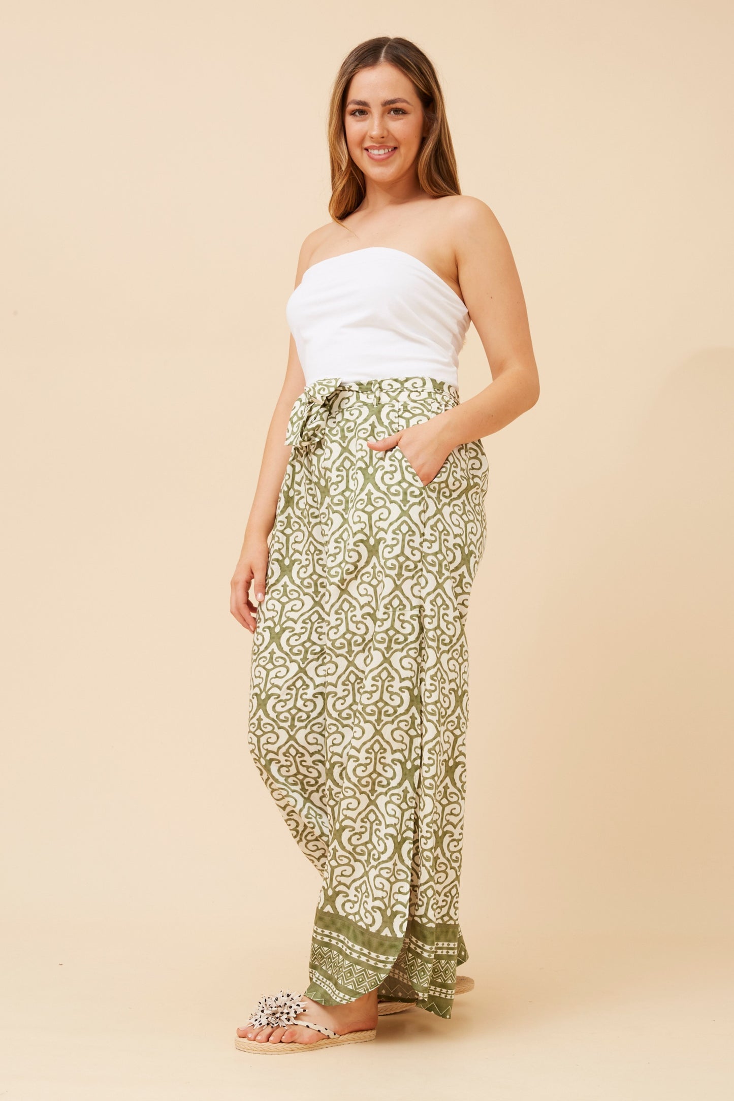 Fae Boho Wide Leg Pant P734814