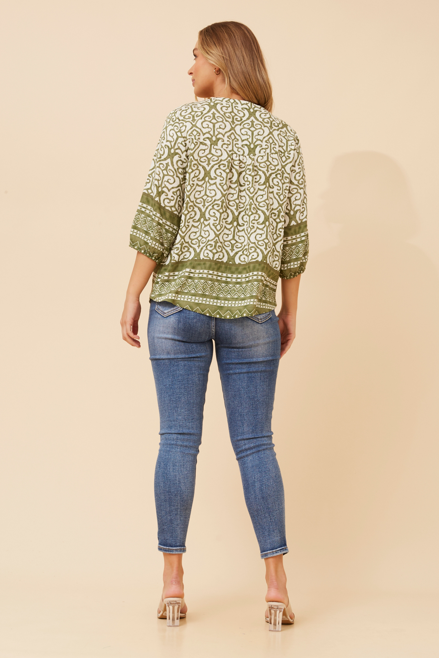 Fae Boho Print Top T525867