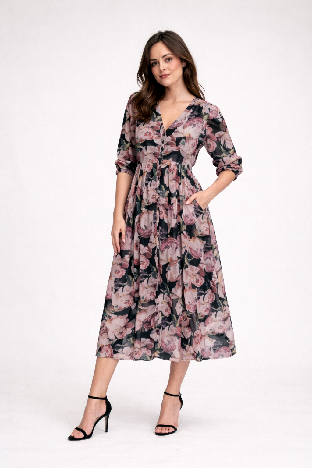 Shayla Party Midi Dress D9009-6F