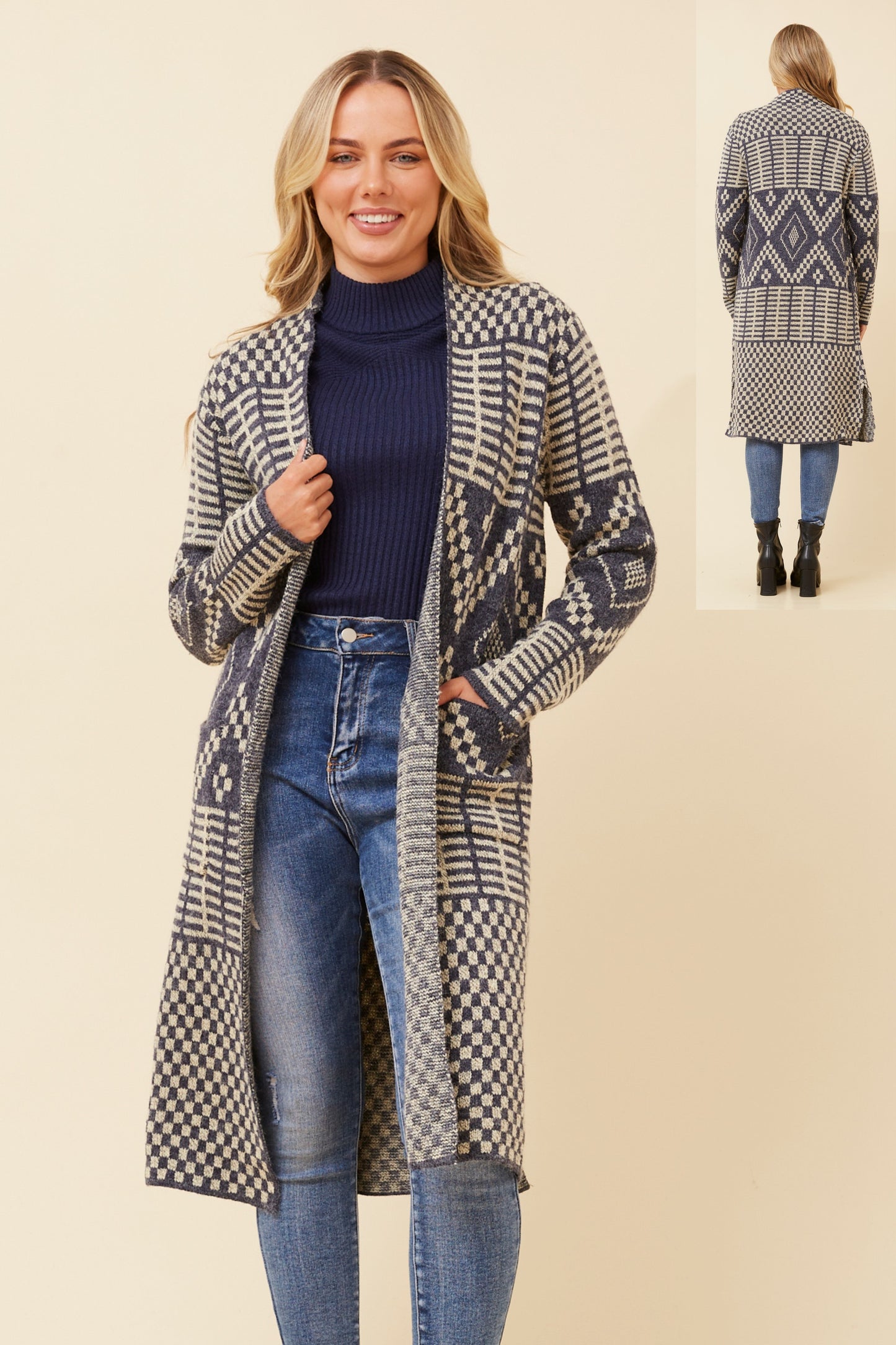 Starling Jacquard Knit Cardigan KC733948
