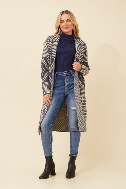 Starling Jacquard Knit Cardigan KC733948