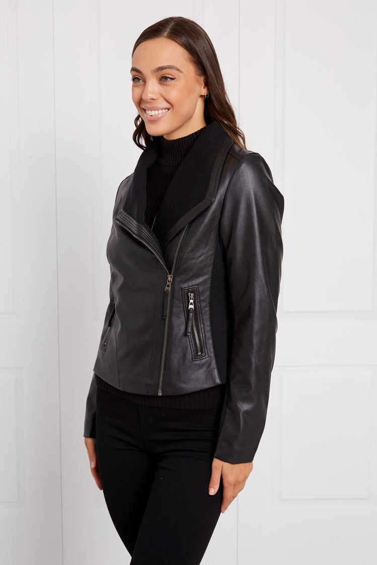 Pleather Biker Jacket J518912