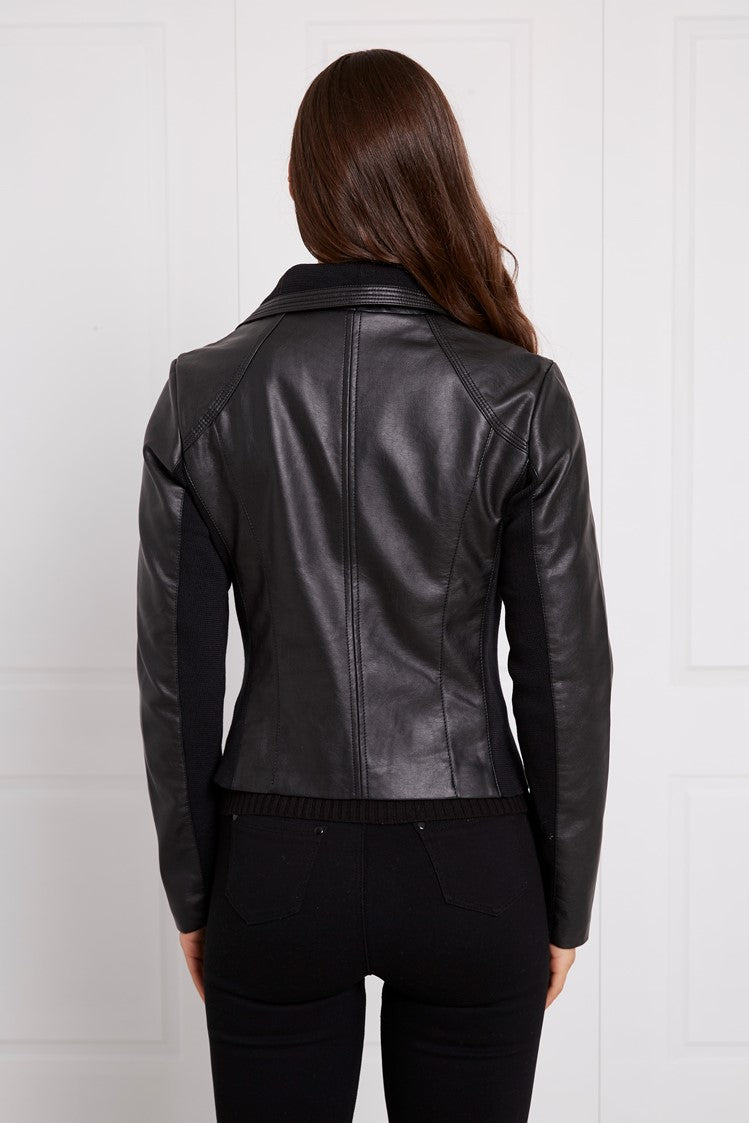 Pleather Biker Jacket J518912