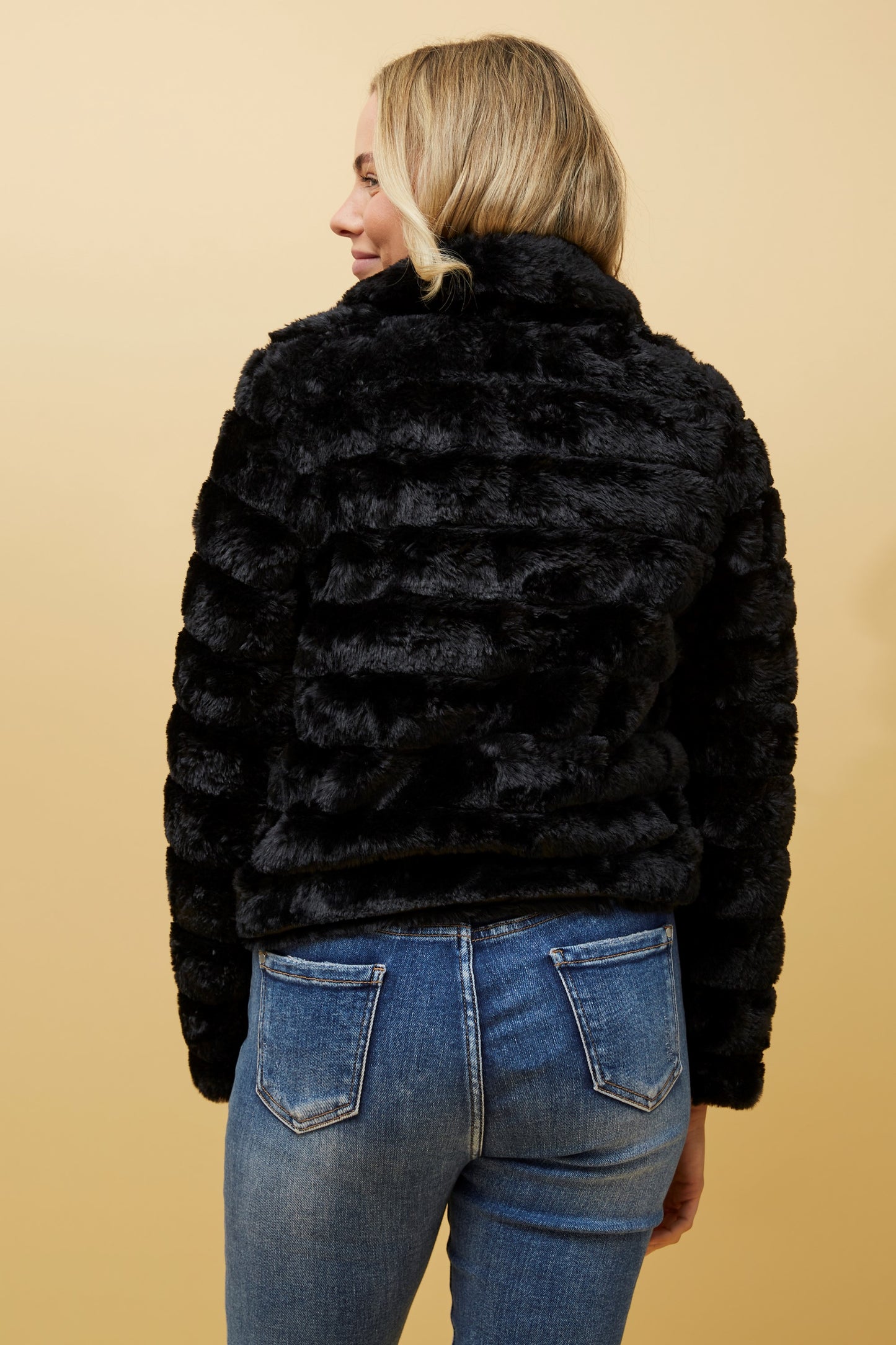 Ava Faux Fur Jacket J511031