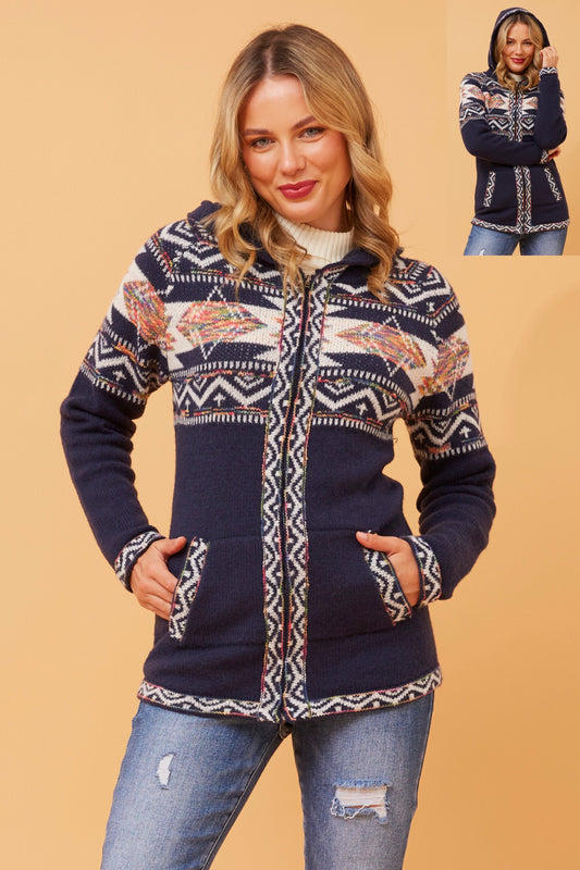 Emily Knit Cardigan with zip front KC732760