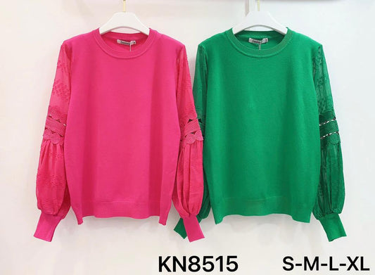 Kadie Knit Jumper Apple Green KN8515