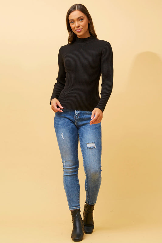 Alba Knit Jumper Black KP508787