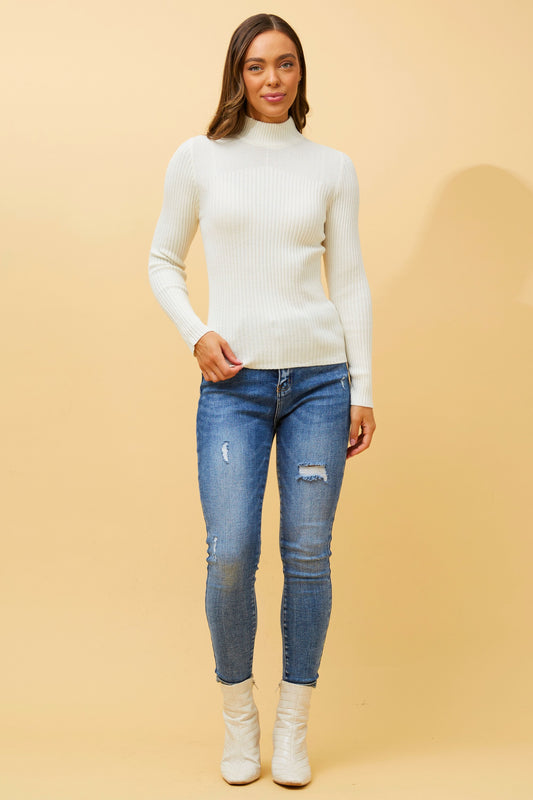 Alba Knit Jumper White KP508787