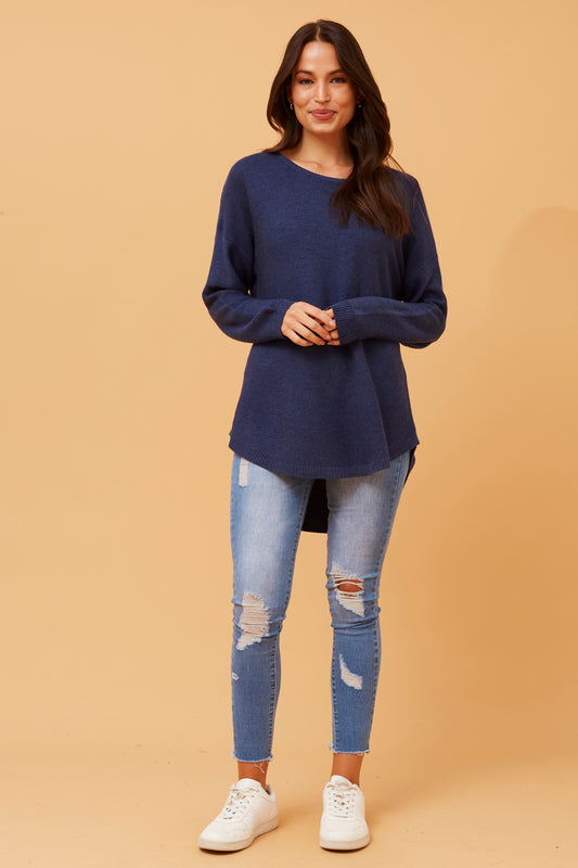 Ariana Knit Jumper - Indigo KP509280