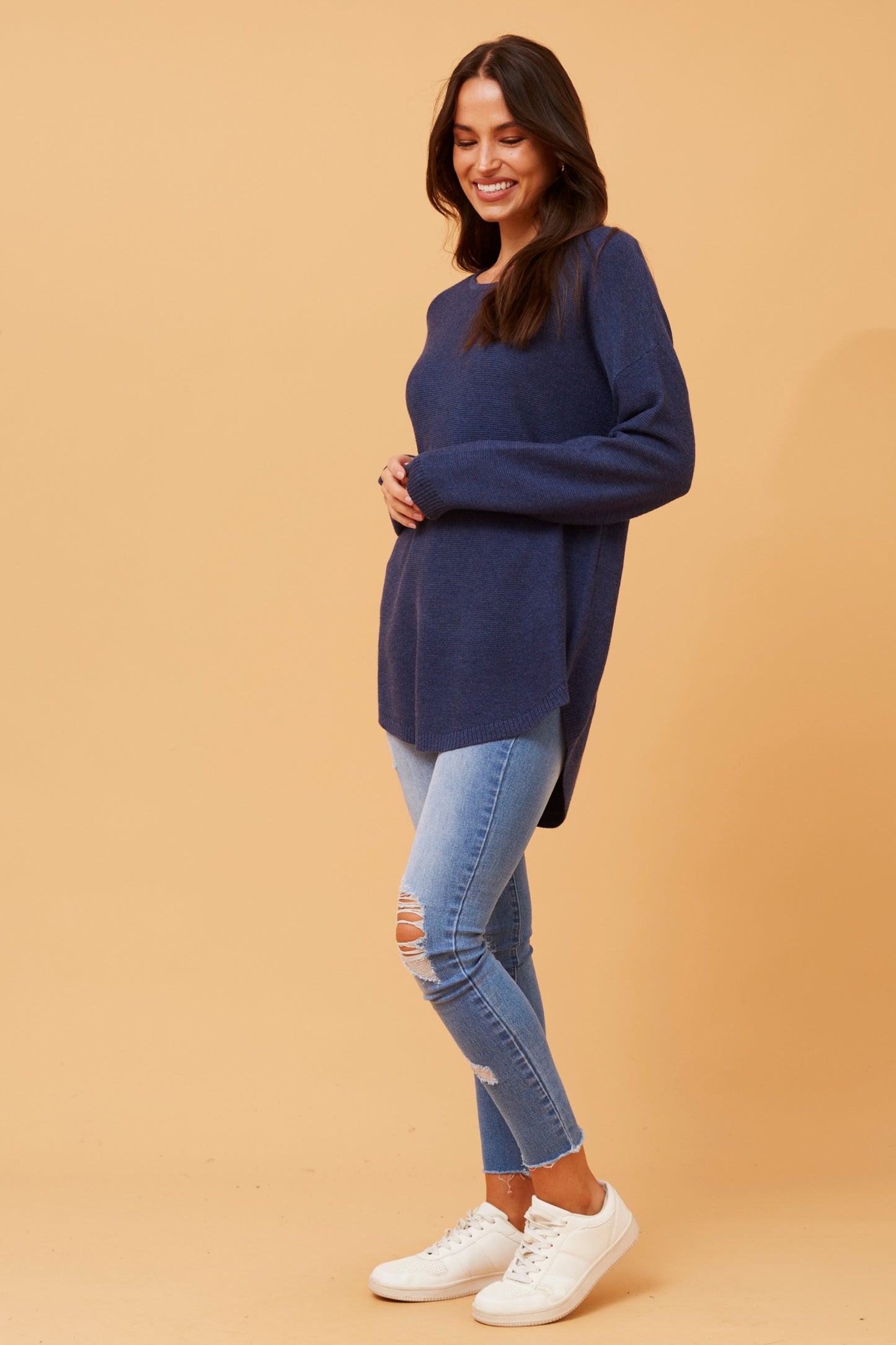 Ariana Knit Jumper - Indigo KP509280