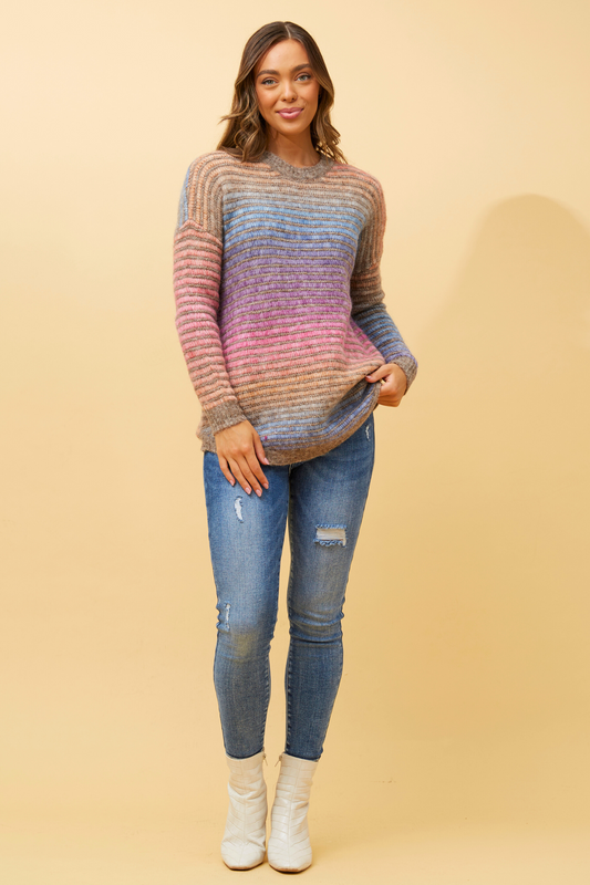 Aylin Multicolour Knit Jumper KP513942