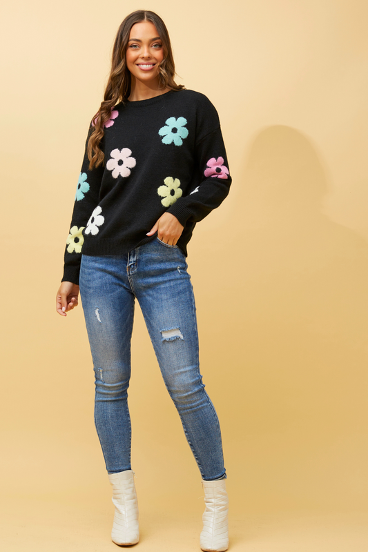 Florance Knit Jumper Black KP515719