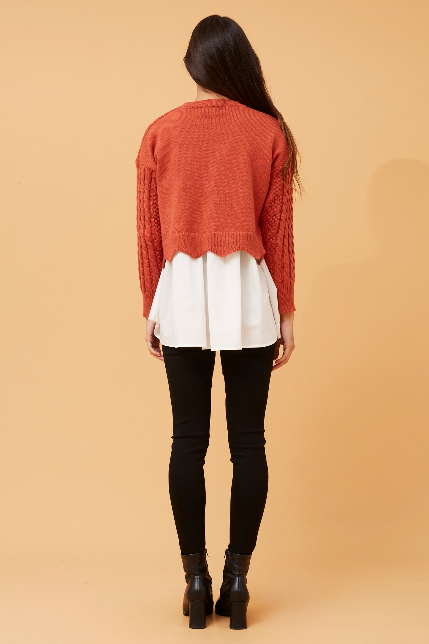 Ivana Knit Jumper- Burnt Orange KP515802