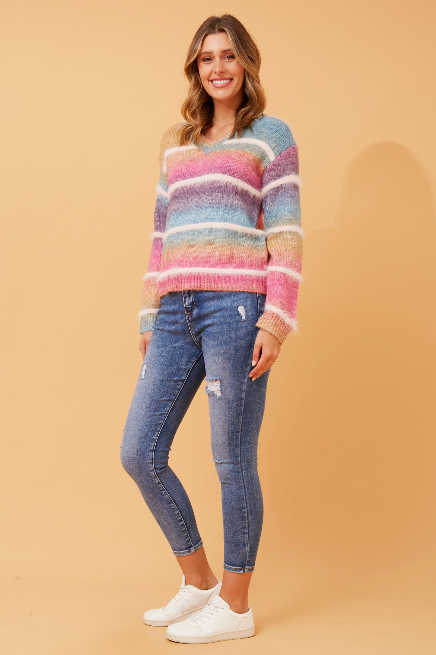 Dana Stripe Knit Jumper KP519512