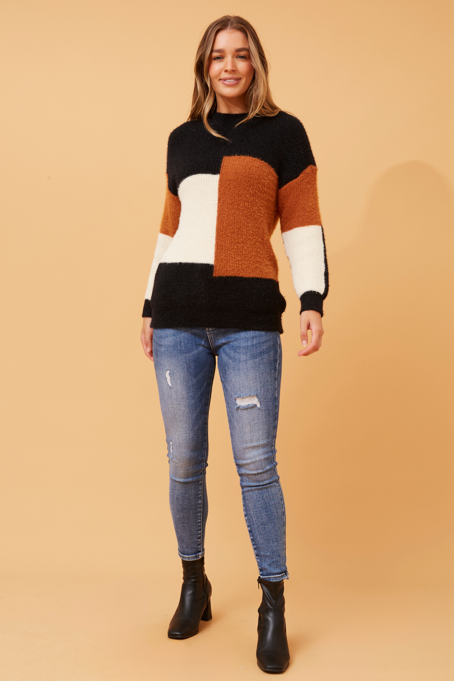 Dana Colour Block Jumper KP731434