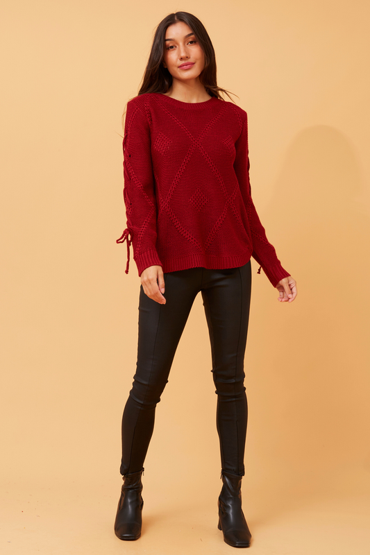 Martina Knit Jumper Red KP732848