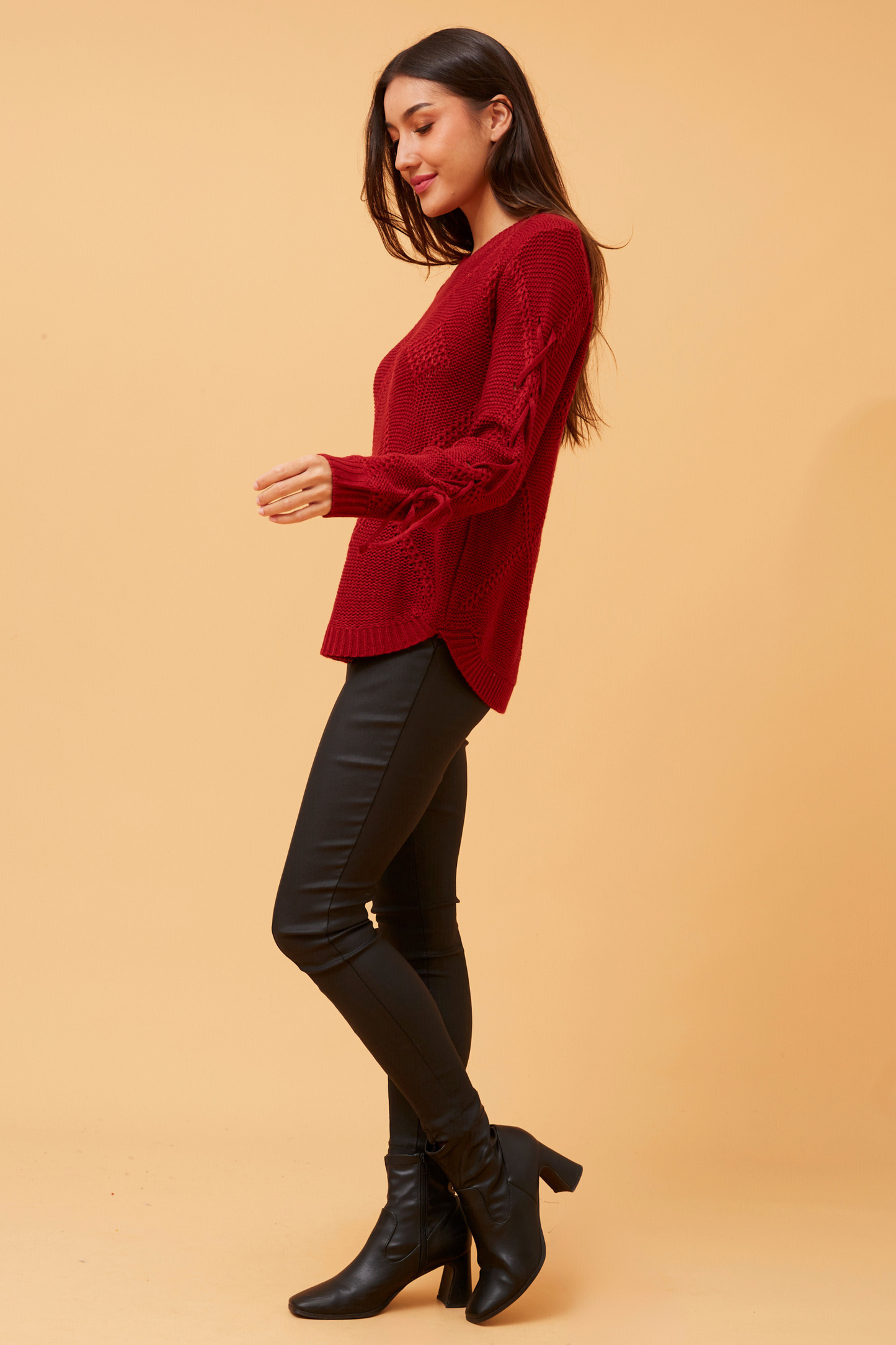 Martina Knit Jumper Red KP732848