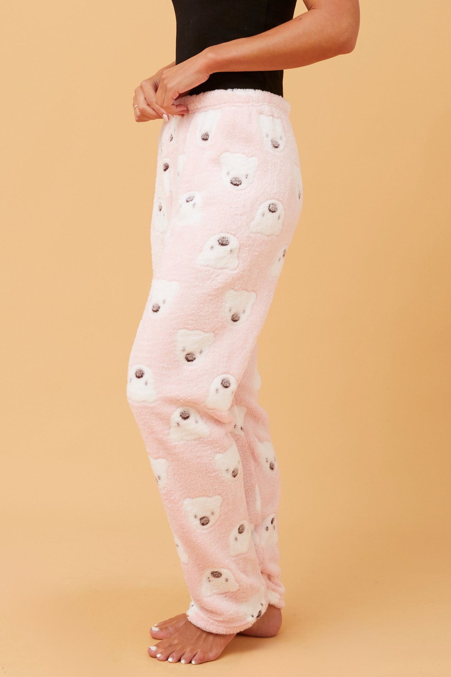 Teddy Bear Print Fluffy Pyjama Pant P514324