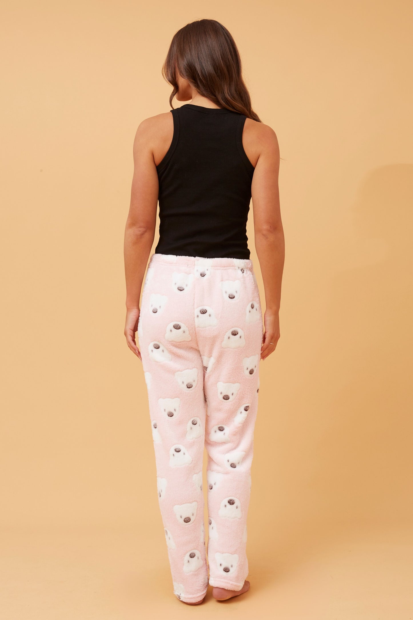 Teddy Bear Print Fluffy Pyjama Pant P514324