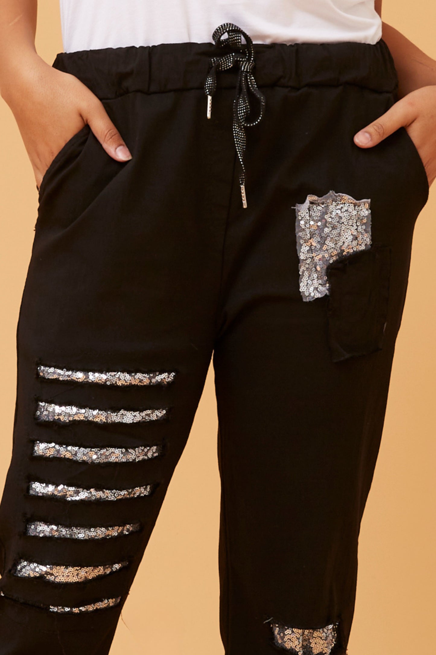 Sequin Patches Italian Pant P515477