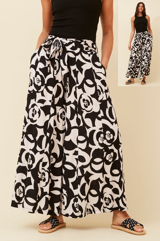 Gigi Abstract Print Wide Leg Pant P521312