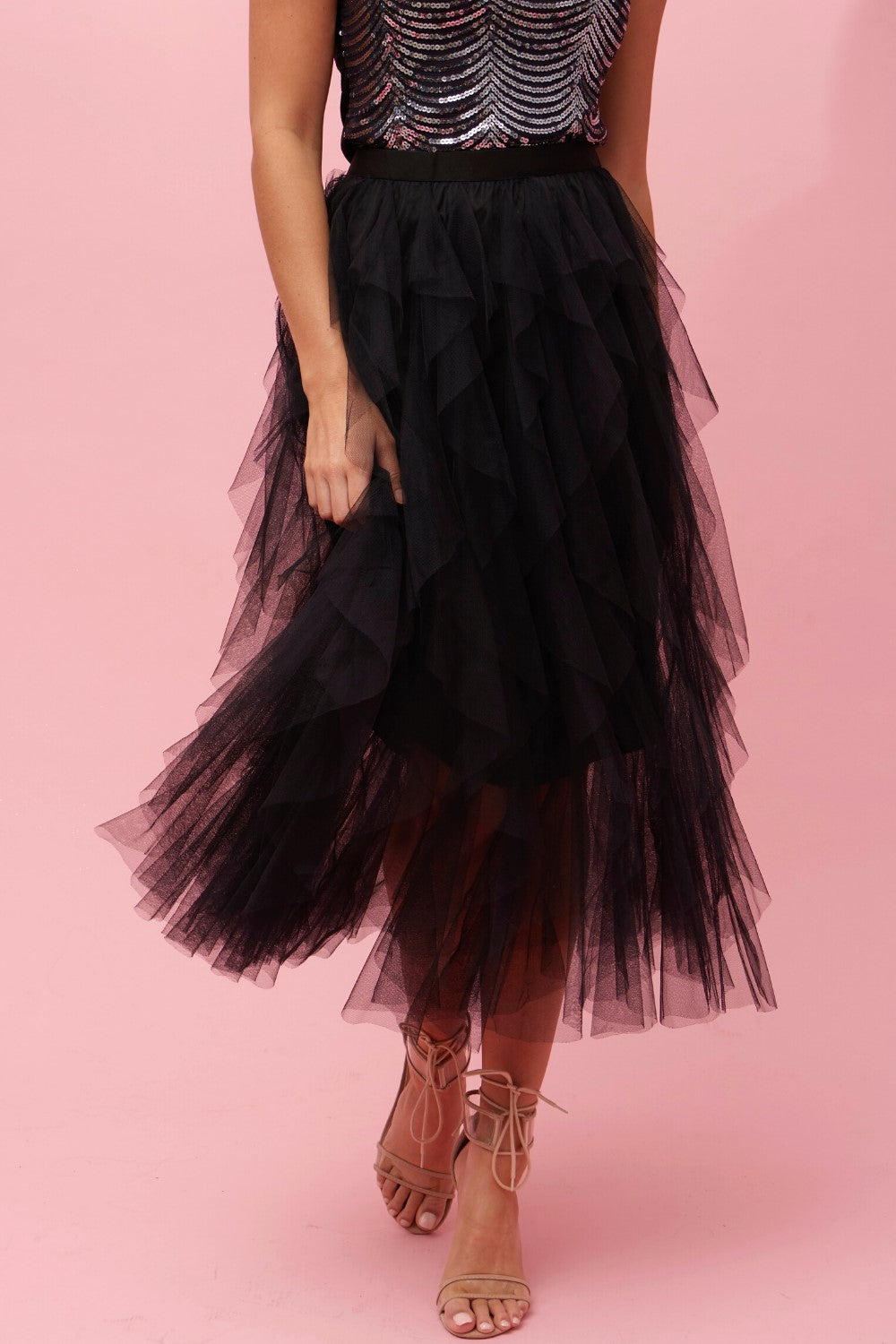 Milano Tulle Skirt - Black S727969