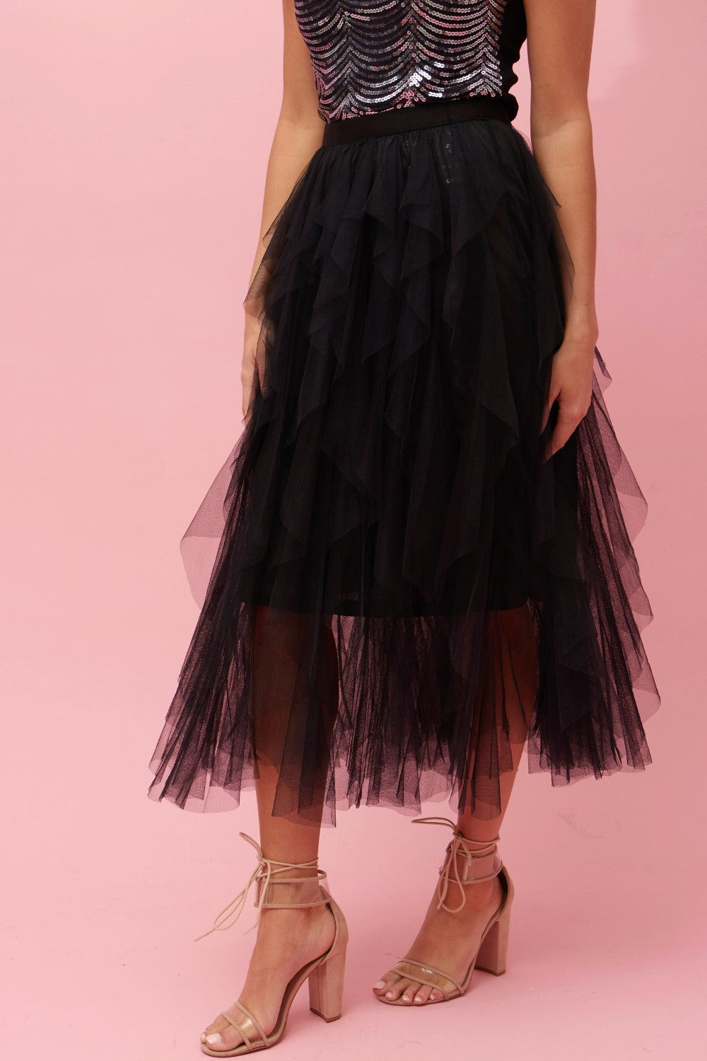 Milano Tulle Skirt - Black S727969