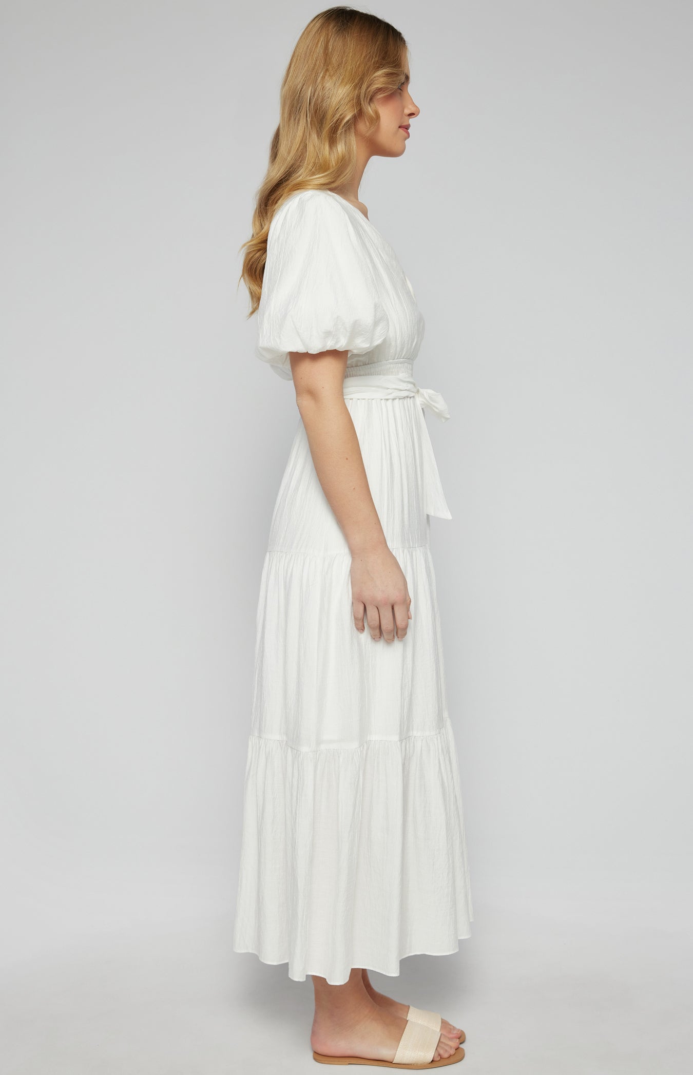 Mara Bubble Sleeve Maxi Dress