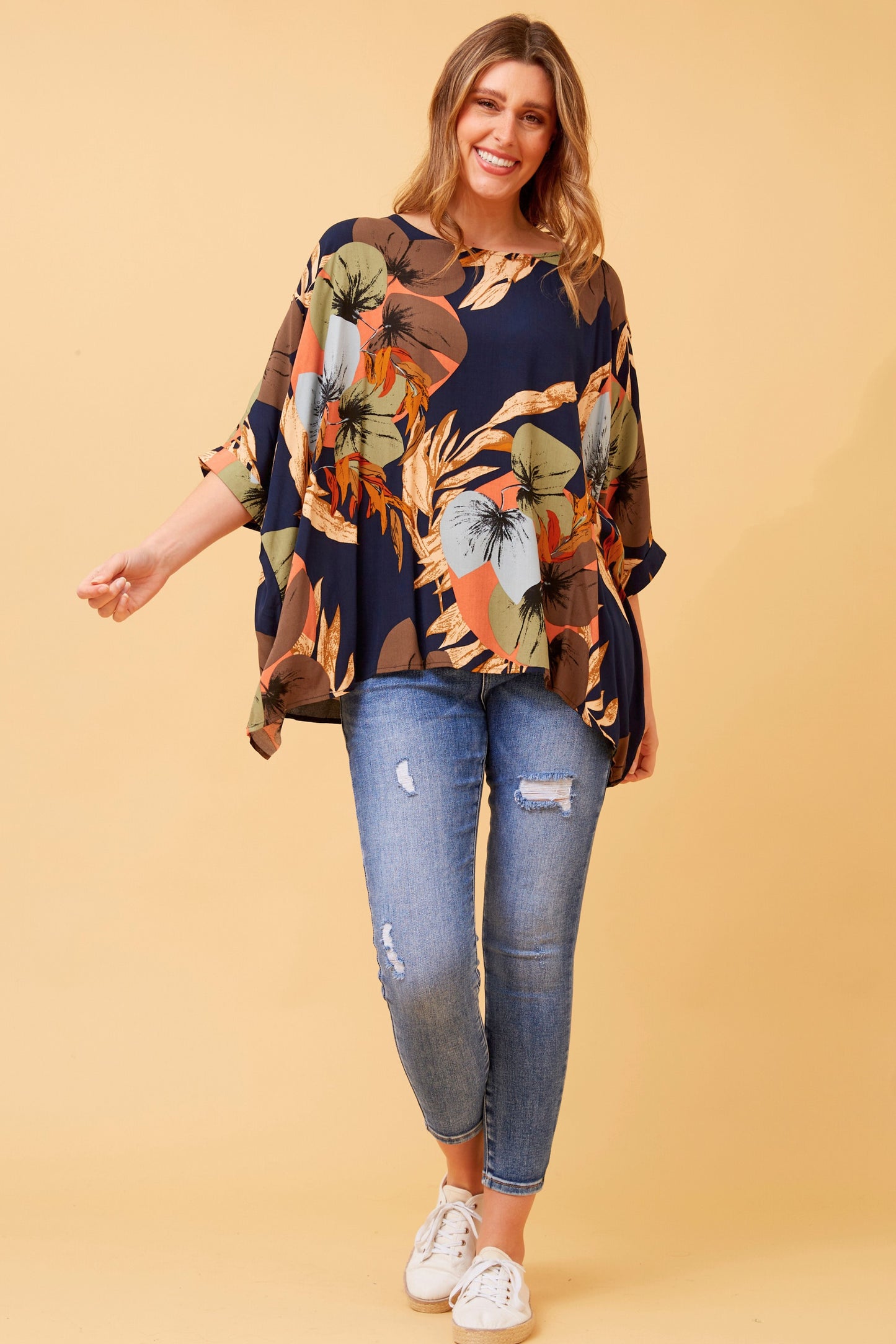 Tori Tropical Print Top T509158