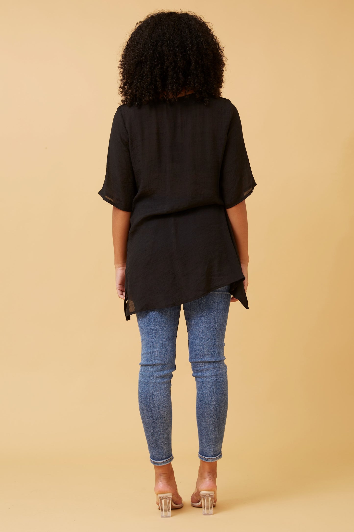 Emery Double Layer Top - Black T510535