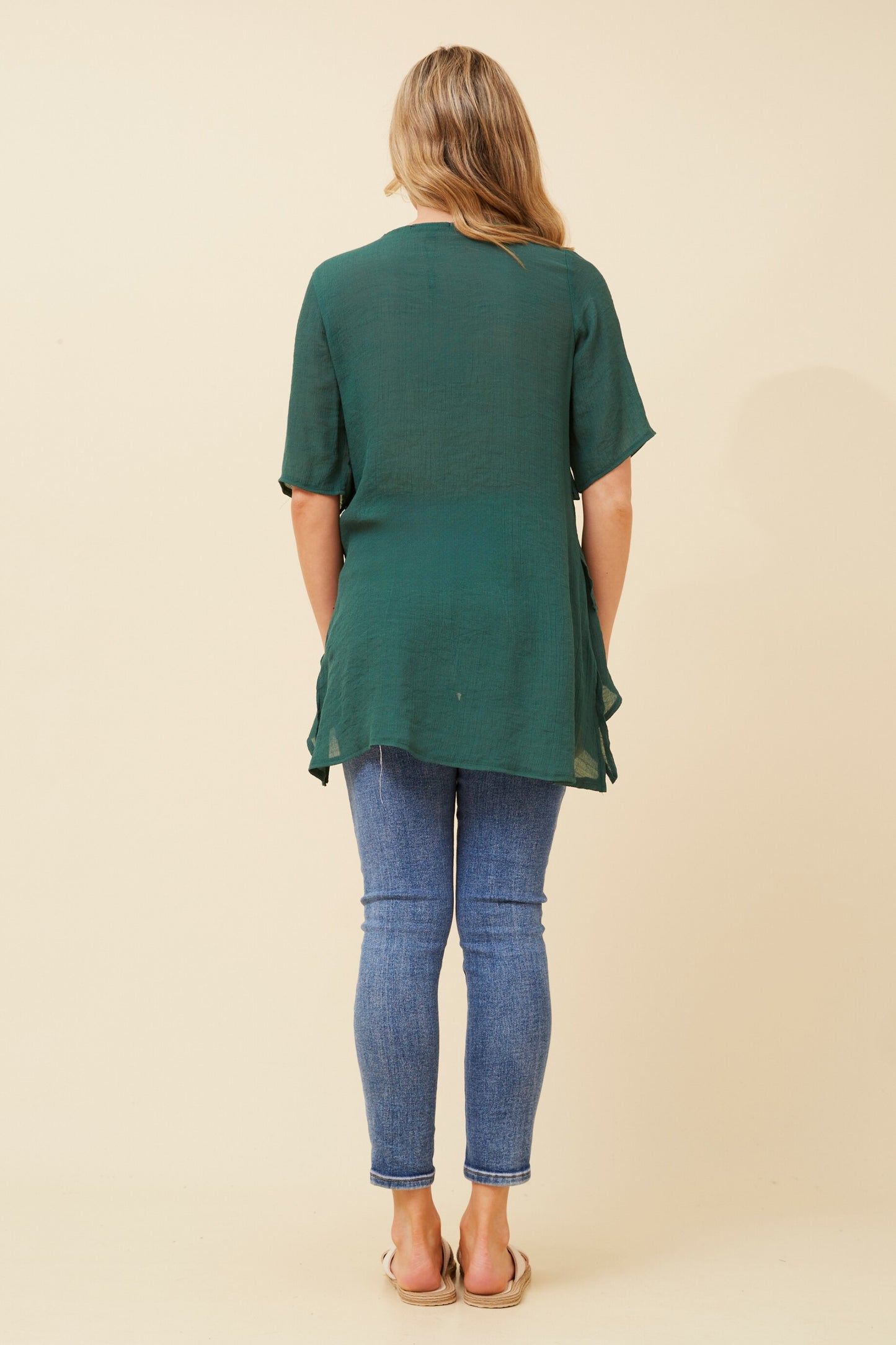 Emery Double Layer Top - Emerald T510535