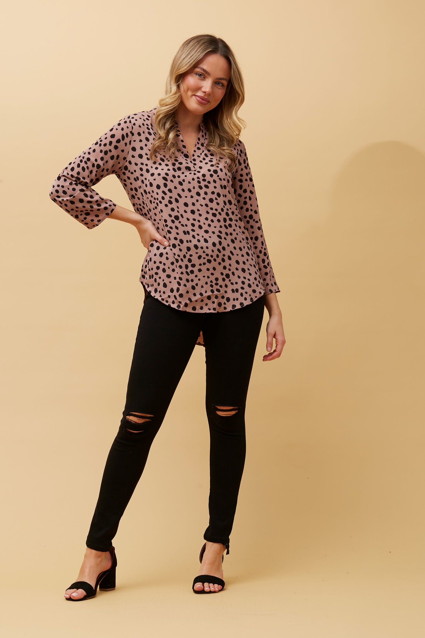 Connie Animal Print Blouse T510544