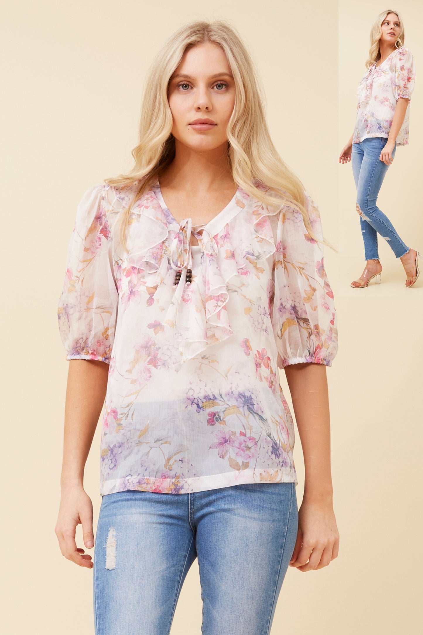 Dani Floral Print Blouse T515157