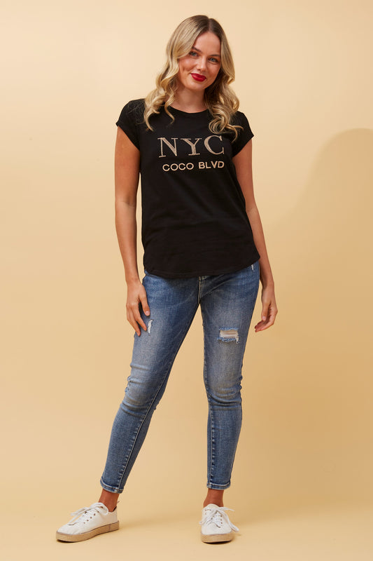 NYC Coco T-Shirt Black T515769