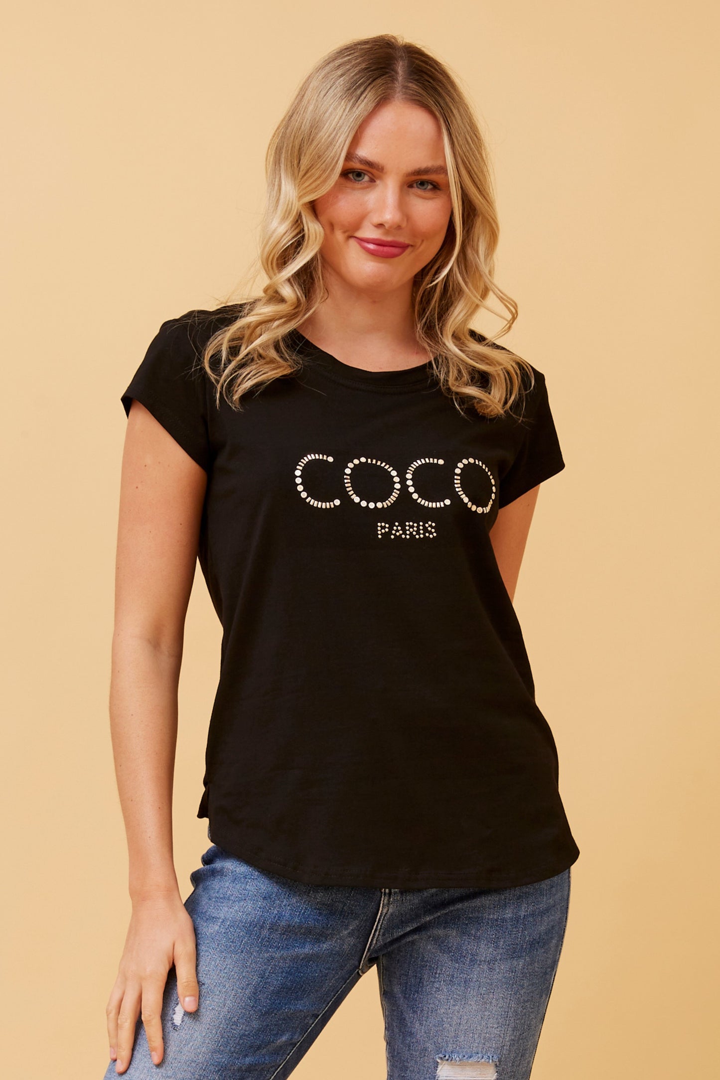 Coco Graphic T-Shirt - Black T515772