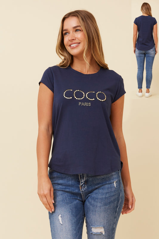 Coco Graphic T-Shirt - Navy T515772