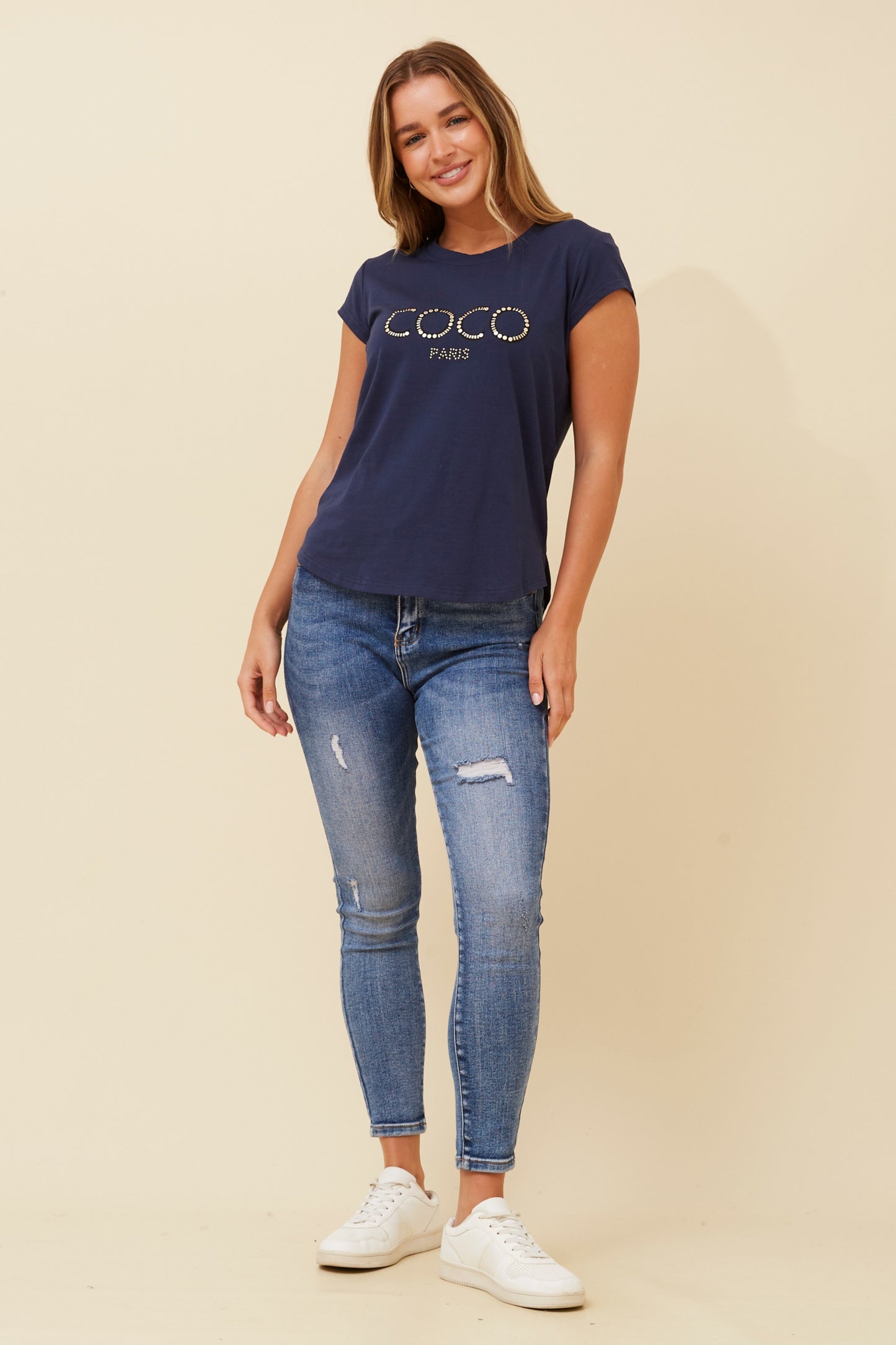 Coco Graphic T-Shirt - Navy T515772