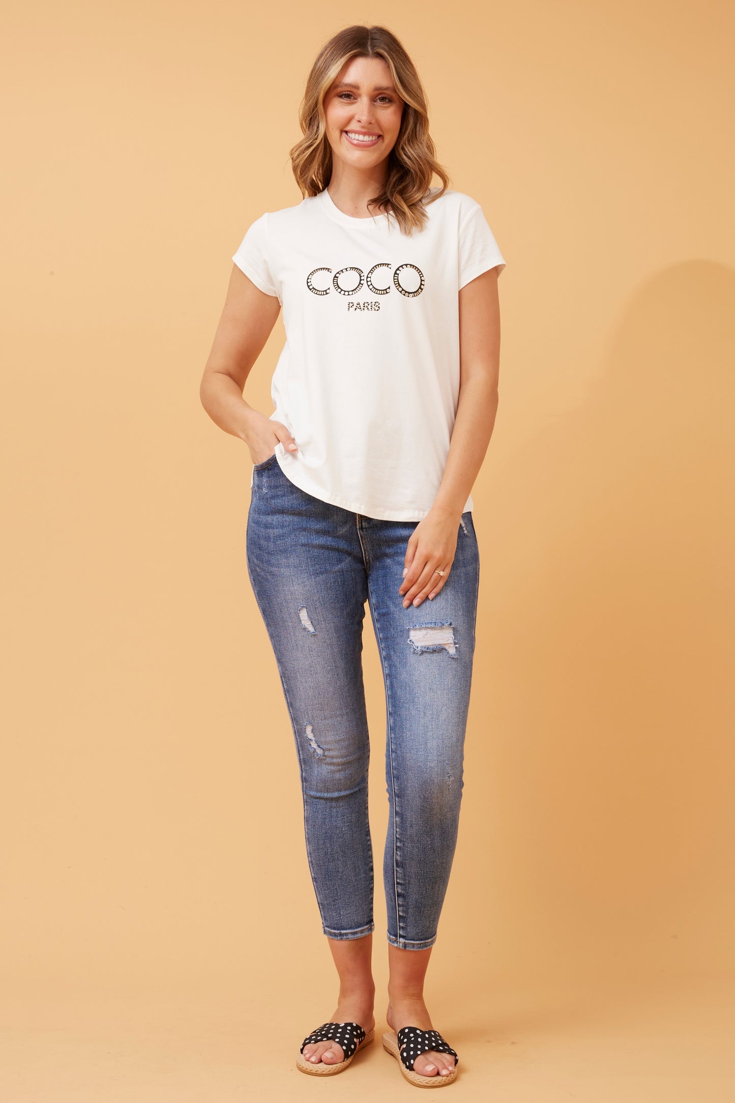 Coco Graphic T-Shirt - White T515772