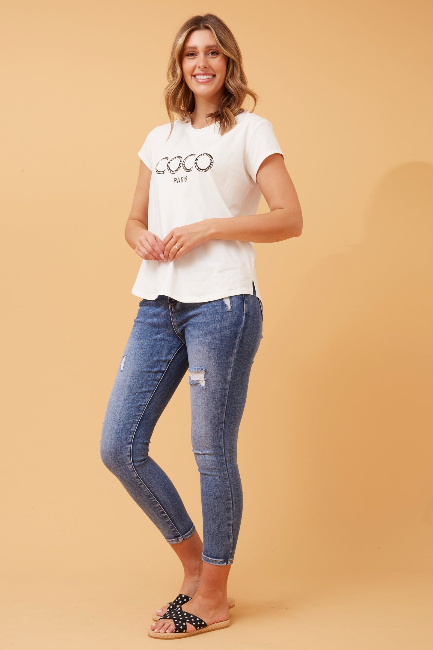 Coco Graphic T-Shirt - White T515772