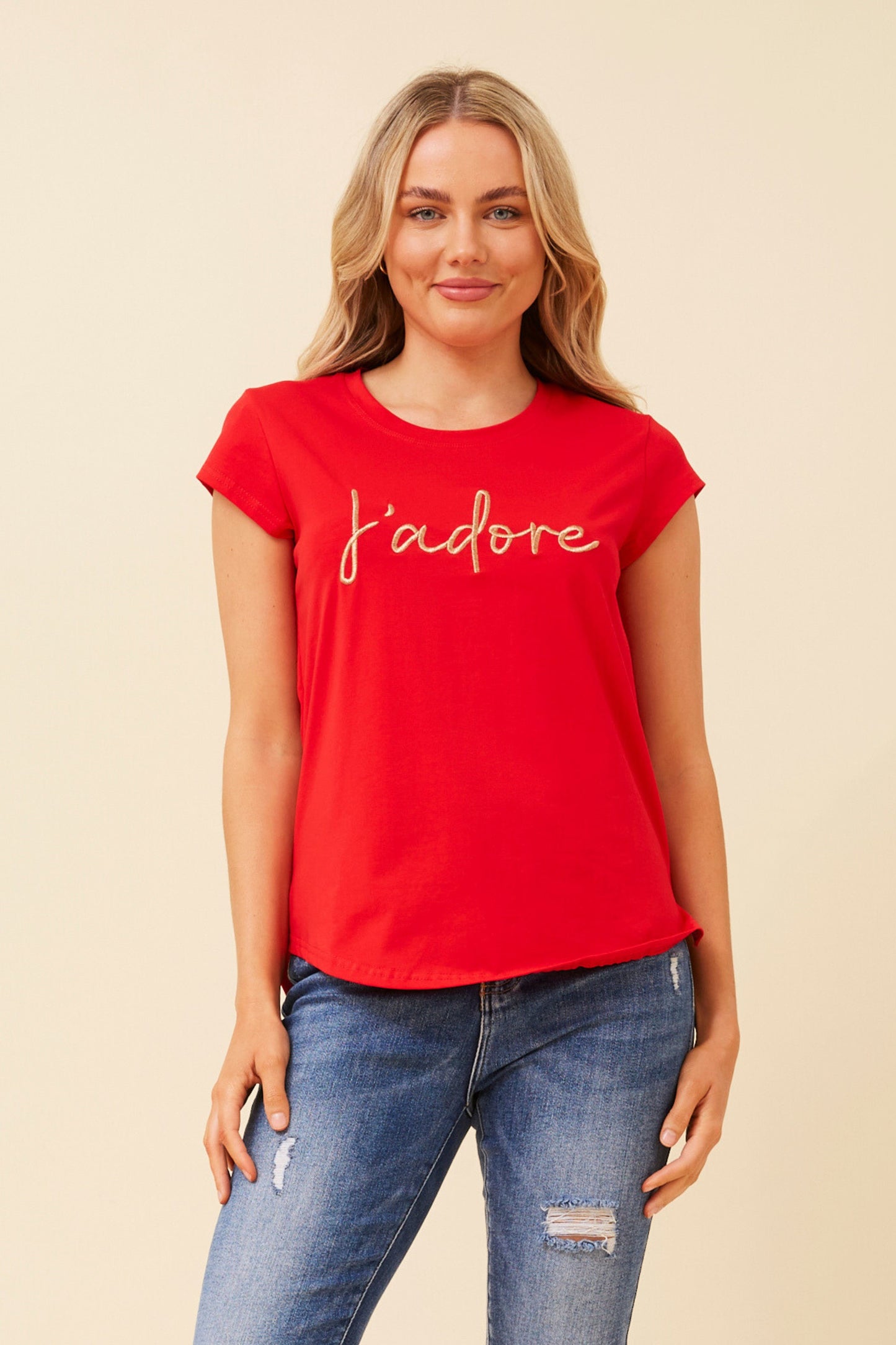 Jadore Graphic T-Shirt T516351 - Cherry