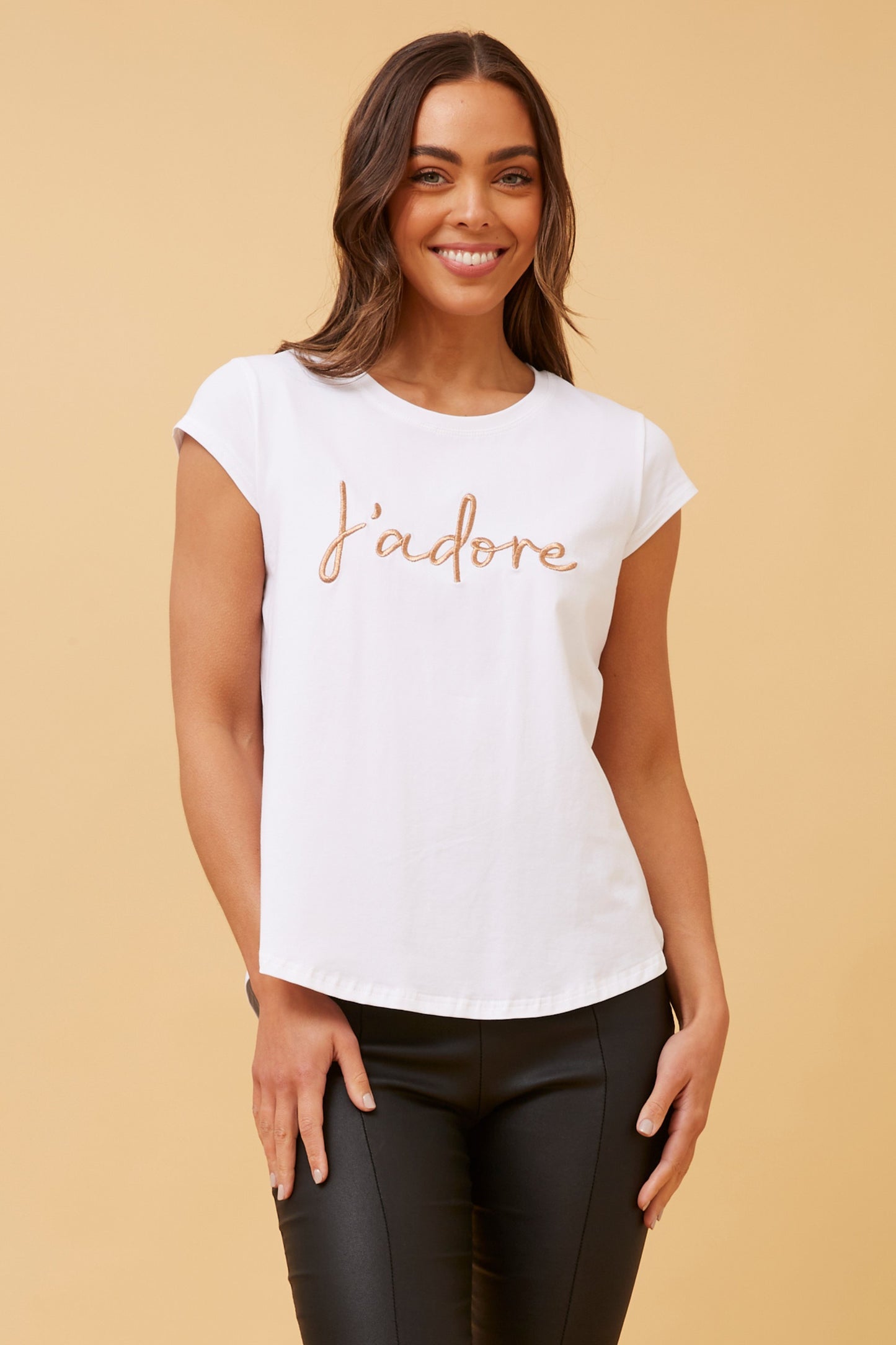 Jadore Graphic Print T-Shirt T516351 - White