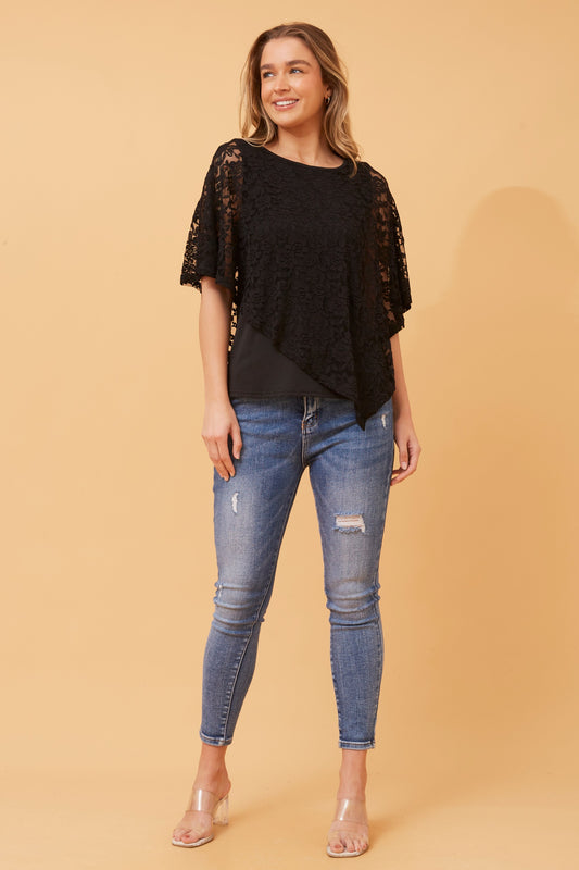 Anessa Double Layer Lace Blouse T518857