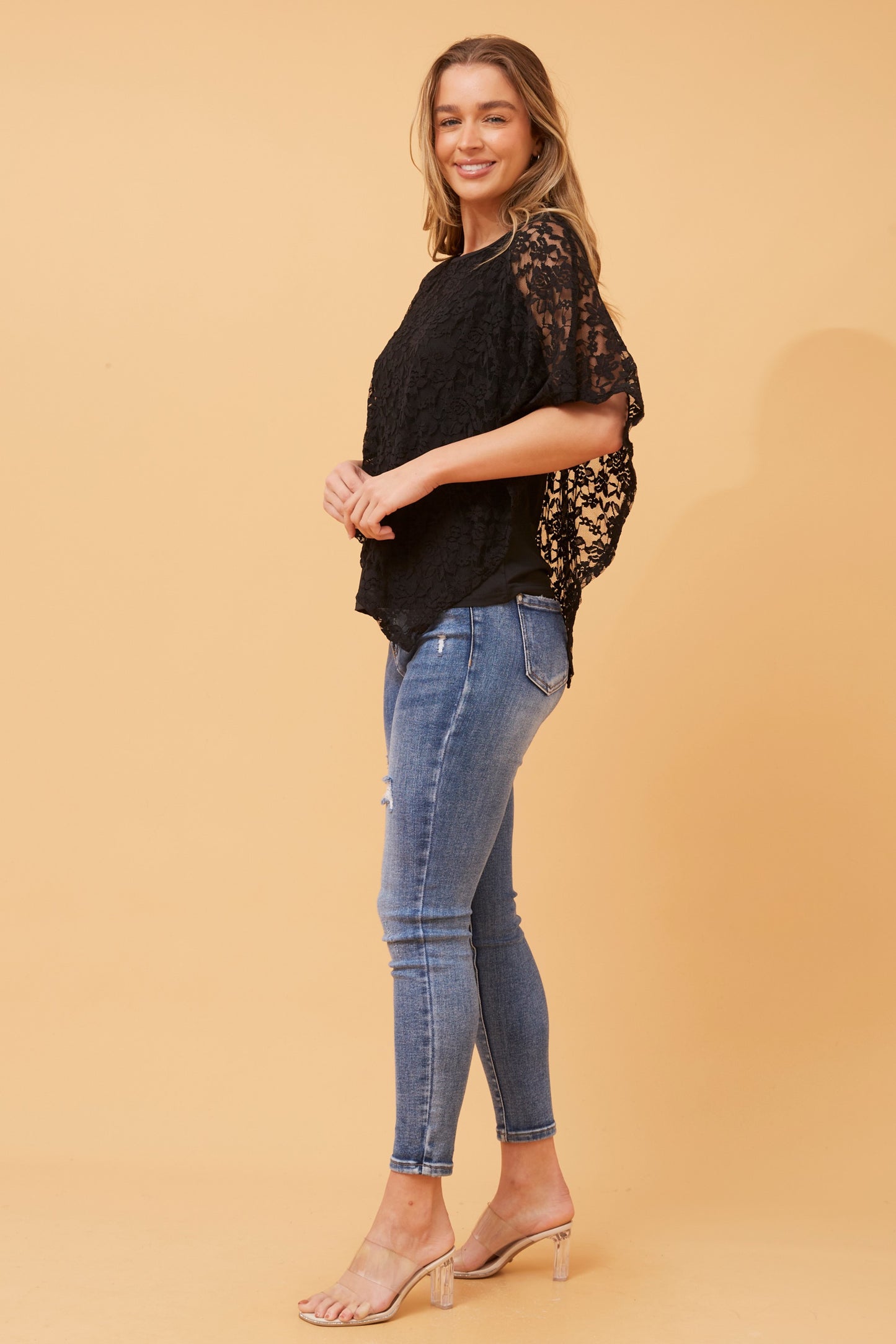 Anessa Double Layer Lace Blouse T518857