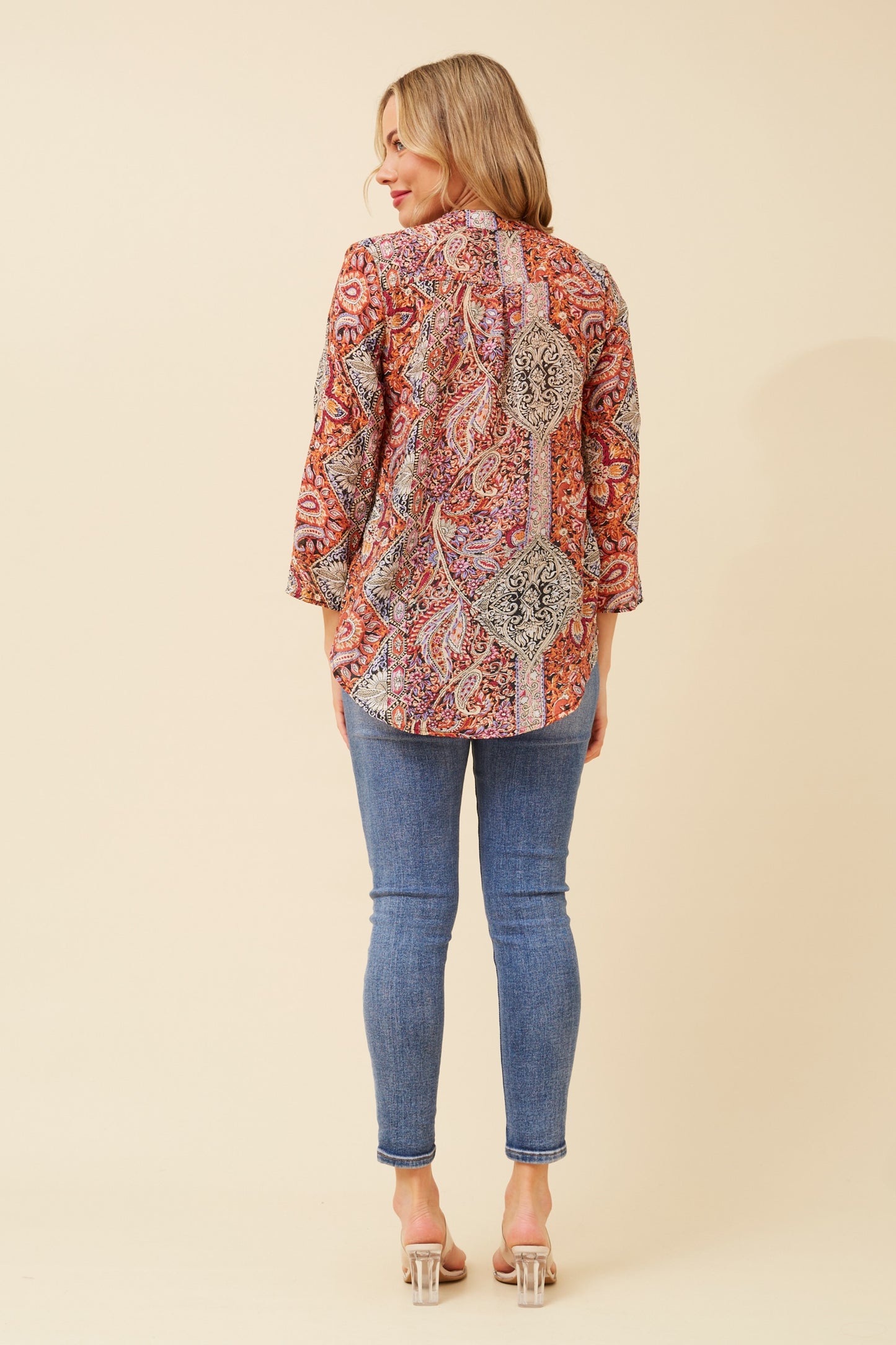 Ravi Paisley Printed Top T519665