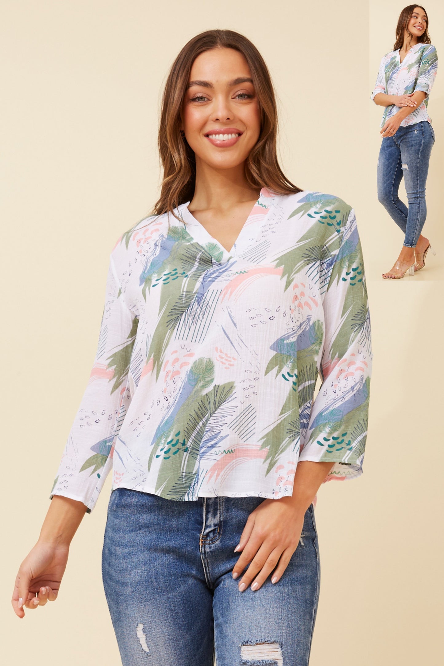 Ravi Floral Printed Top T520601